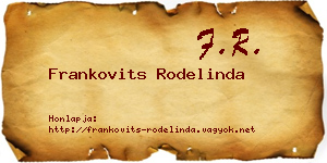 Frankovits Rodelinda névjegykártya